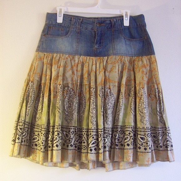 jeans top skirt